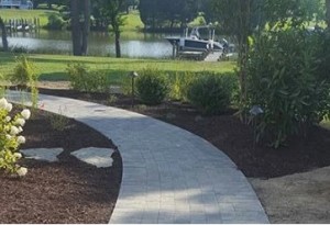 Custom paver walkway